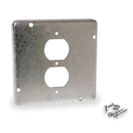 Hubbell Incorporated Hubbell Incorporated RACO 972 Duplex Box Cover 2 Gang Galvanized Steel — product photo