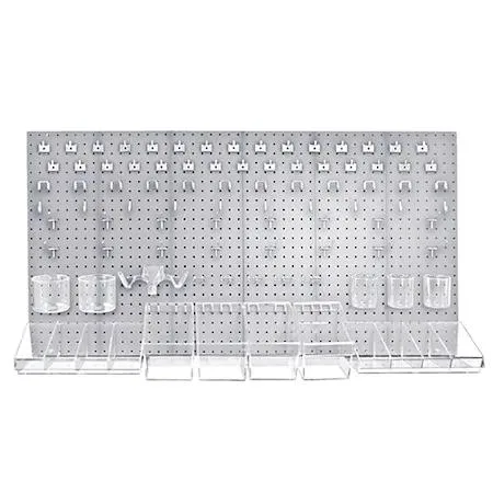 Azar Displays Azar Displays 900988-CLR 125-Piece Pegboard Organizer Kit — product photo