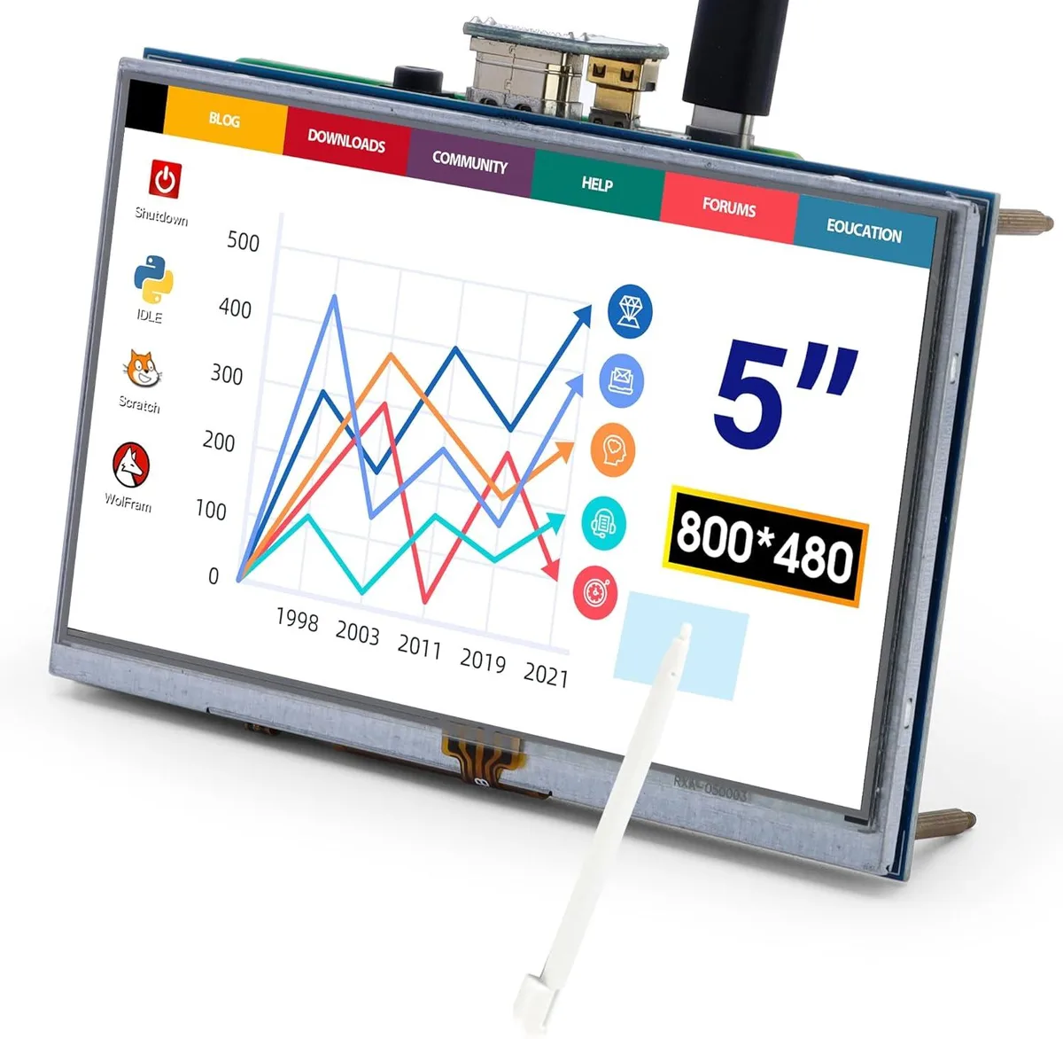 BFKK BFKK 5-Inch Resistive Touch Screen TFT LCD Display 800x480 — product photo