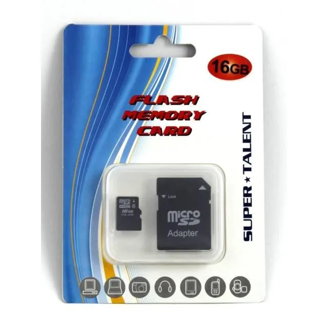 SUPER TALENT SUPER TALENT MSD16ST10R 16GB microSDHC memory card — product photo
