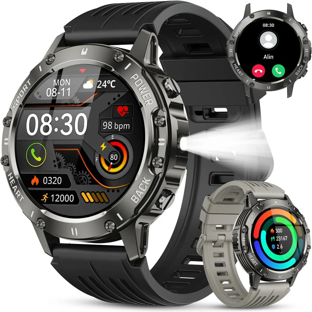 Hitoor Hitoor Smart Watch Black 1.39" 360x360 IP68 120+ Modes — product photo