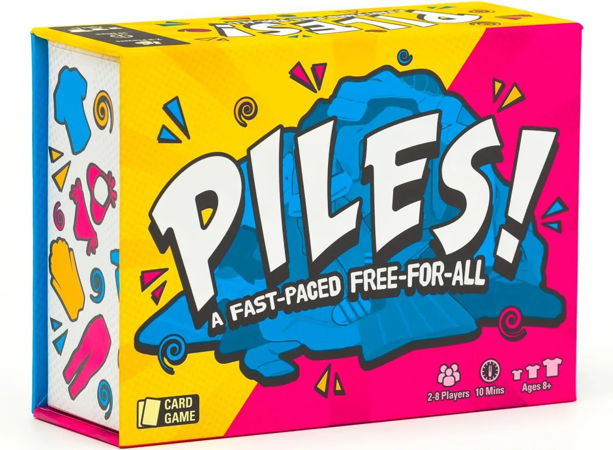 Worry Free Gadgets LBE03 Piles Card Game 200 Cards 10 Min 2-8 Players — product photo