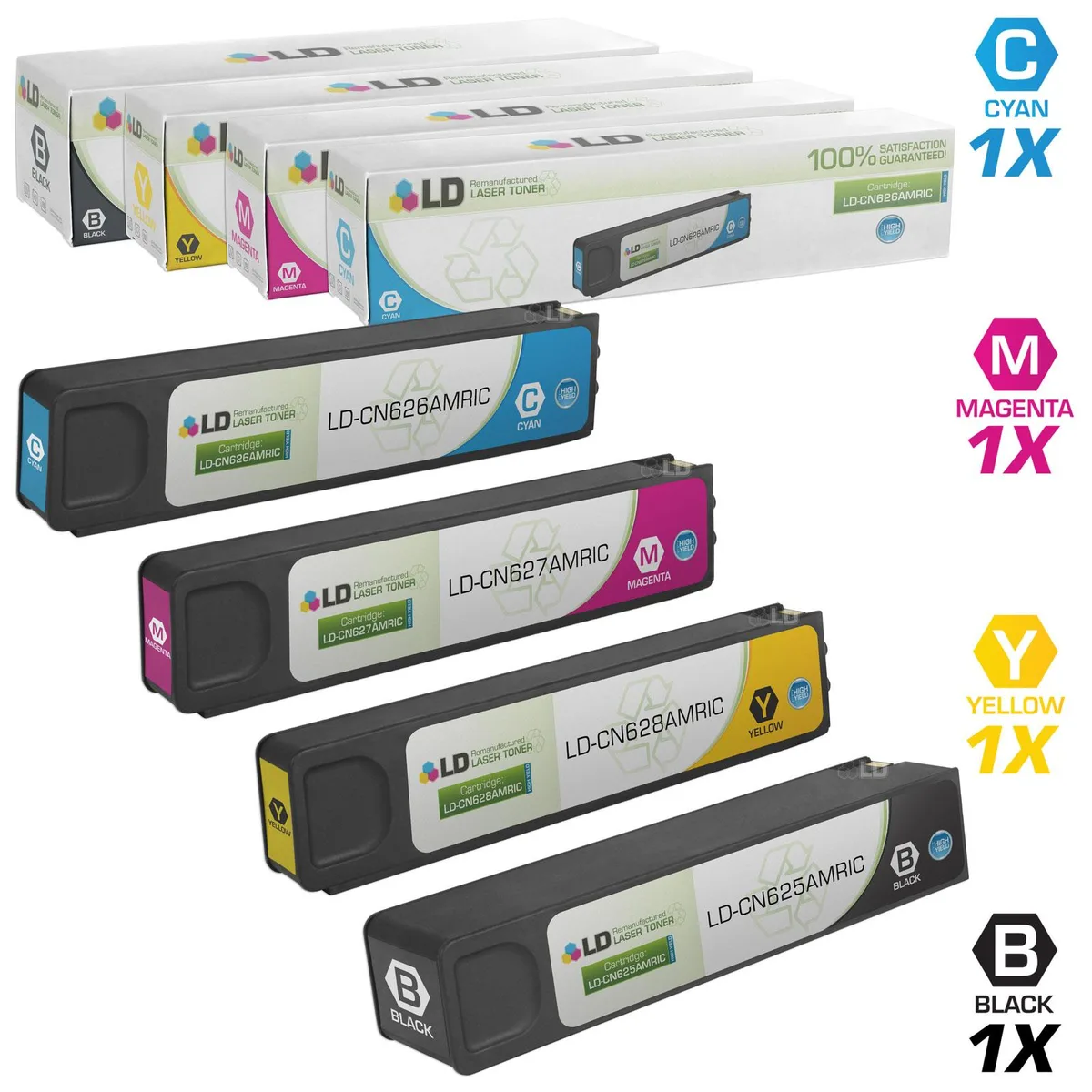 LD Products LD Products 4-pack ink cartridges for HP 970XL/971XL — product photo