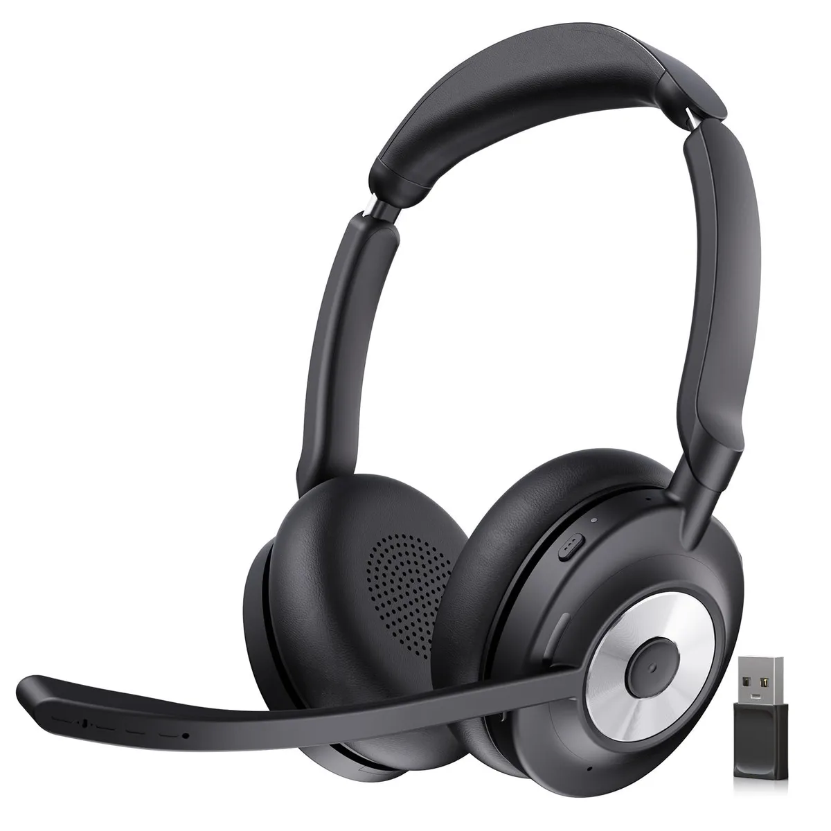  Beebang BNG893BTD On-Ear Bluetooth 5.2 Headset USB Dongle 30H 98% ENC — product photo