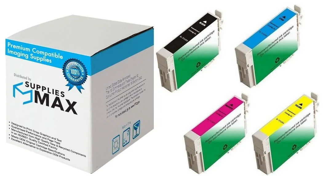 SuppliesMax SuppliesMax Epson T125120-BCS Inkjet Combo Pack (BK/C/M/Y) 385 pages — product photo