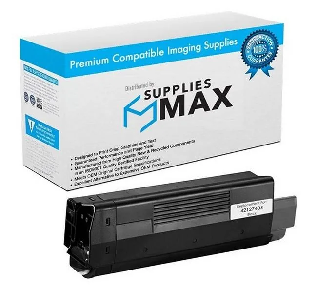 SuppliesMax SuppliesMax Black Toner Cartridge 5000 Pages Type C6 42127404 — product photo