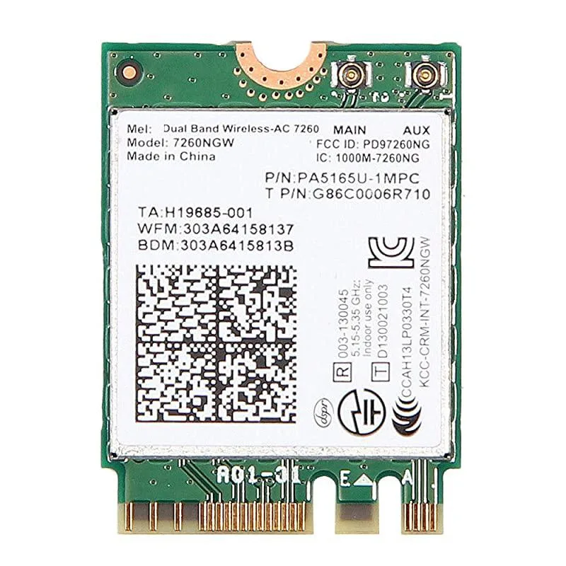 Arch Angels Arch Angels Intel Dual Band Wireless-AC 7260NGW Wi-Fi Adapter — product photo