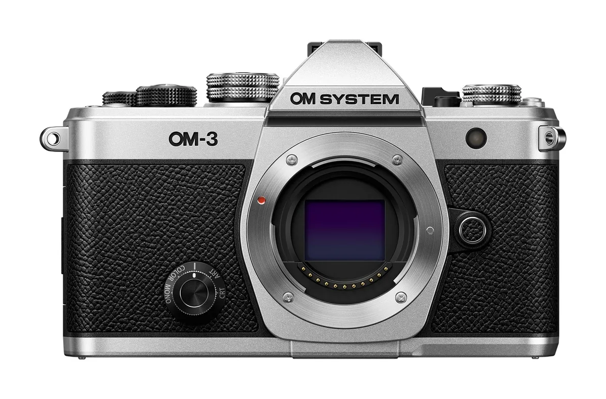 Olympus America Inc. Olympus America Inc. V210050SW000 OM-3 20 MP compact mirrorless camera — product photo