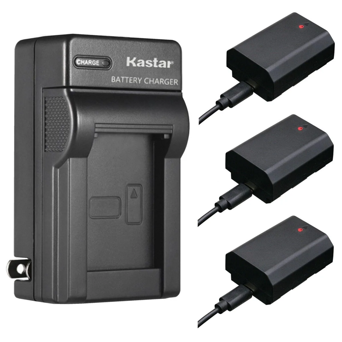 Kastar Kastar NP-FZ100 PRO 3-Pack USB-C Battery &amp; AC Charger for Sony Alpha 9 9 A9 ILCE-9 A 9 9R 9R A 9R — product photo