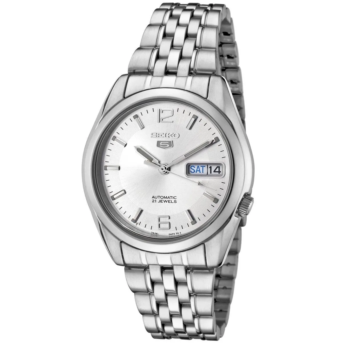 Seiko Seiko 5 SNK385K1 Automatic Watch Silver 37 mm — product photo