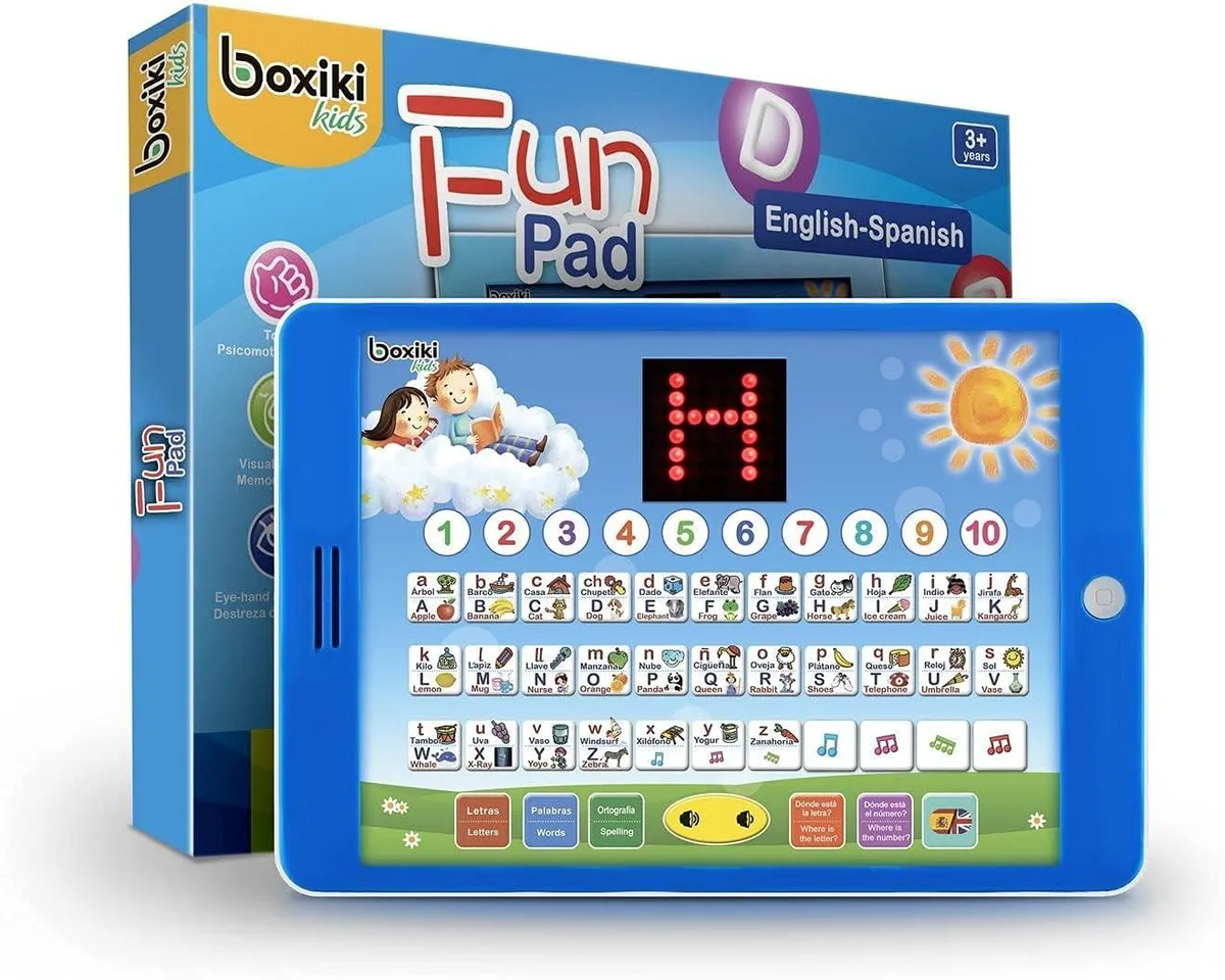 Spanish-English Bilingual Learning Tablet Electronics for Kids — product photo