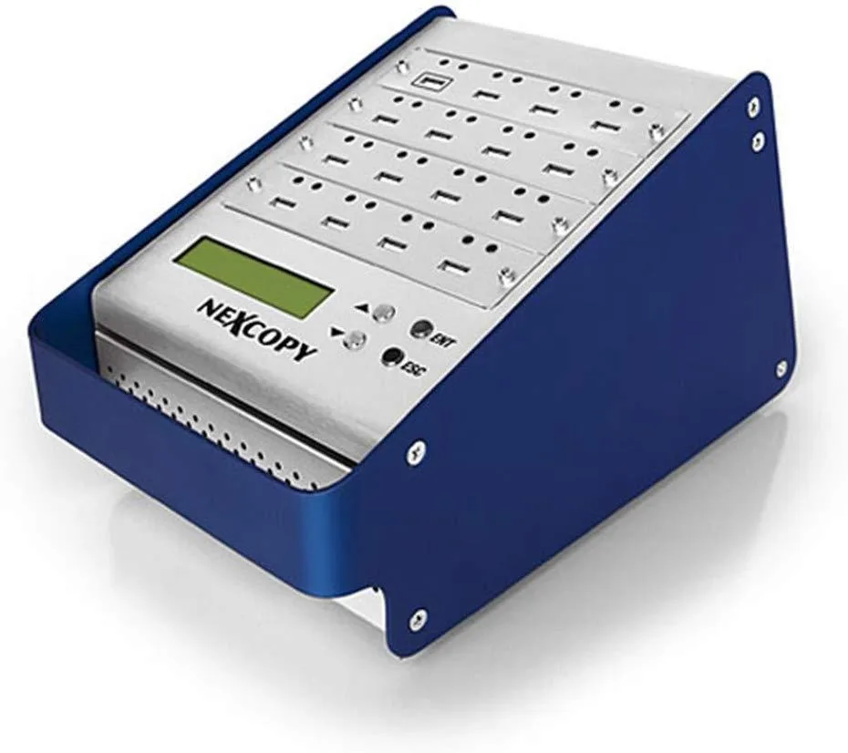 NEXCOPY NEXCOPY USB115SA Standalone USB Duplicator 1-15 Target Blue — product photo