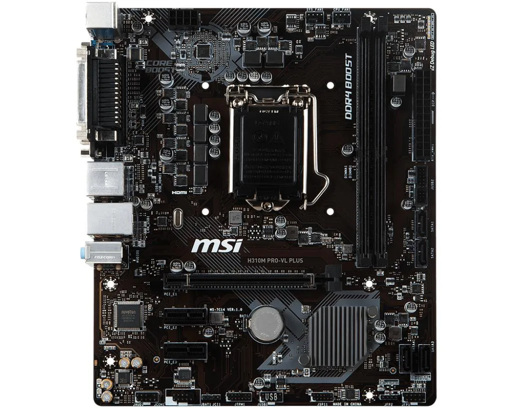 MSI MSI H310M PRO-VL PLUS Intel motherboard LGA1151 Micro-ATX — product photo
