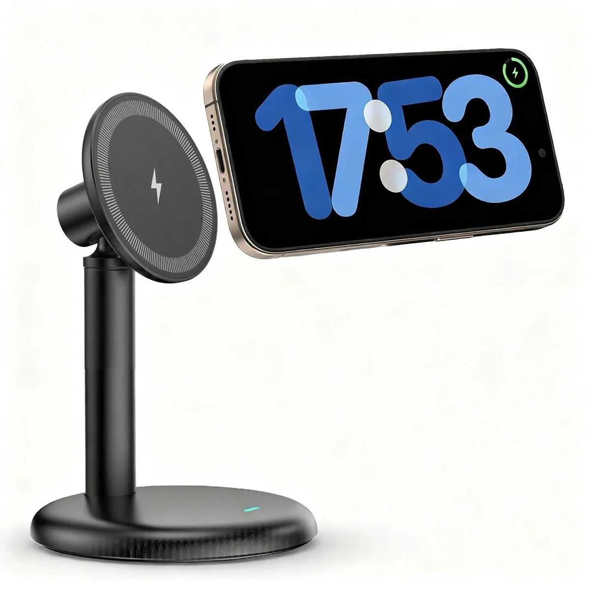 No Sew No Sew Magnetic Wireless Charger Stand iPhone 17/16/15/14/13 15W 20W Adapter Not Included — product photo