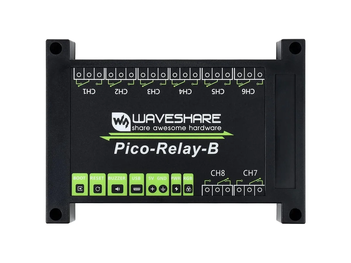 WaveShare WaveShare Industrial 8-Channel Relay Module for Raspberry Pi Pico — product photo