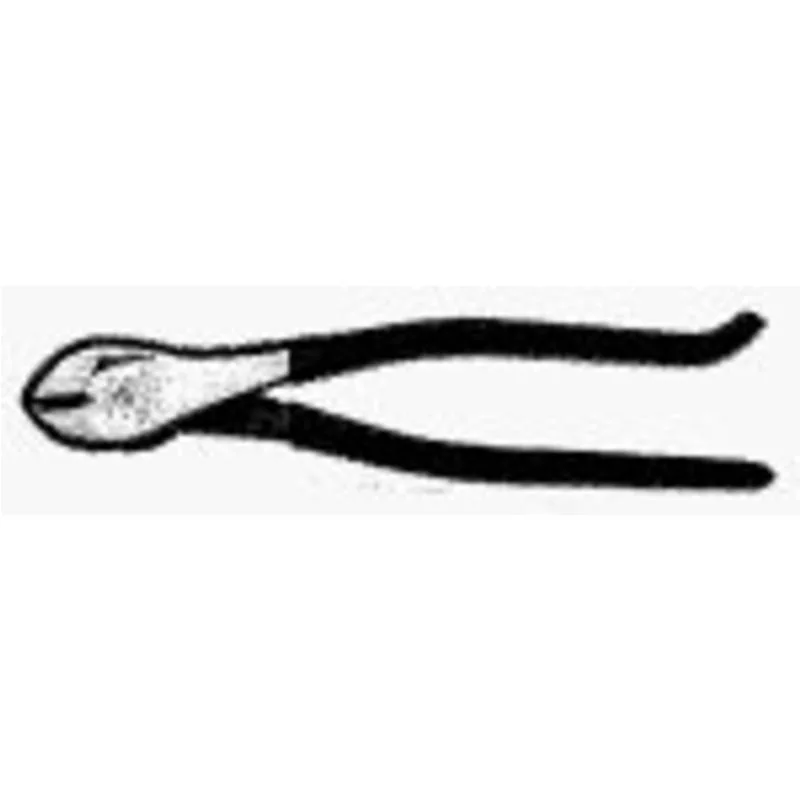Klein Tools 9-inch high-leverage diagonal cut plier steel red plastic-dipped handles