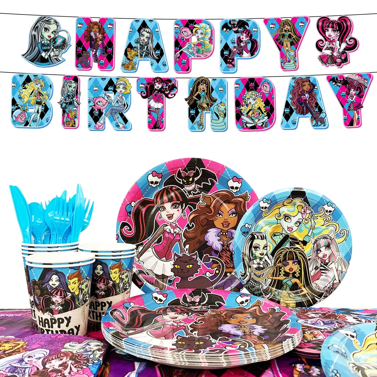 InBoxxarty InBoxxarty 114pcs Monster High Party Supply Serves 16 — product photo