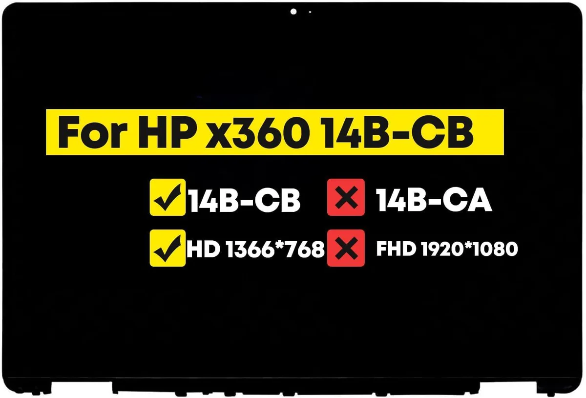 NUOLAISUN NUOLAISUN 14.0" Digitizer Assembly for HP Chromebook x360 14B-CB M47691-001 LCD Touch Screen HD 1366*768 — product photo