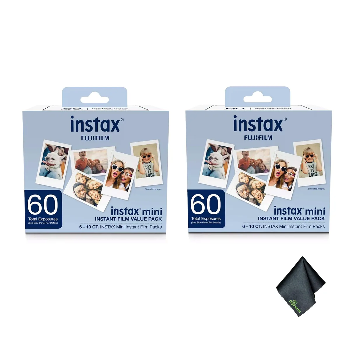 FUJIFILM FUJIFILM Instax Mini Instant Film 120 Exposures + Cleaning Cloth — product photo