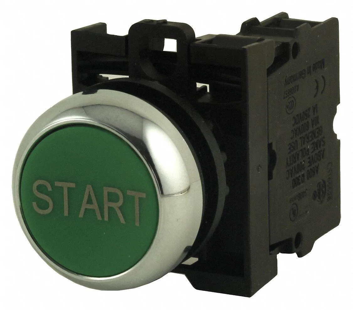 Eaton Eaton M22M-D-G-GB1-K10 22 mm Green Non-Illuminated Push Button — product photo