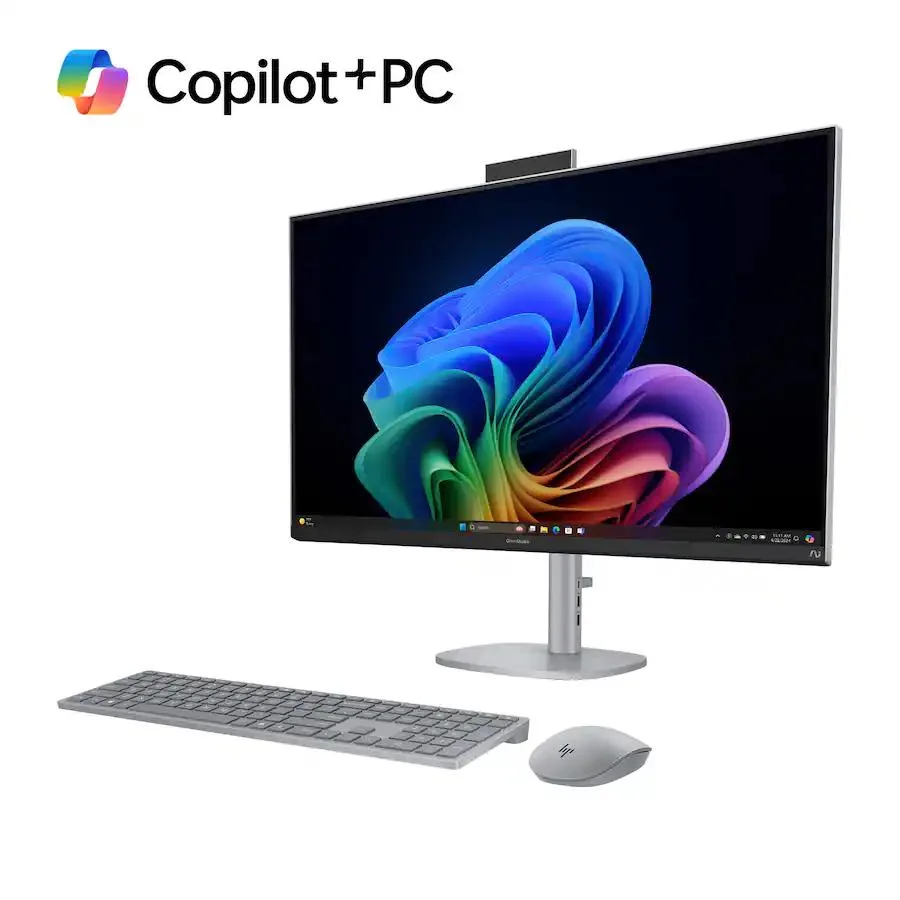 HP HP OmniStudio X 32-C1014 31.5" 4K UHD All-in-One PC Intel Core Ultra 7 258V 32GB 1TB SSD Meteor Silver — product photo