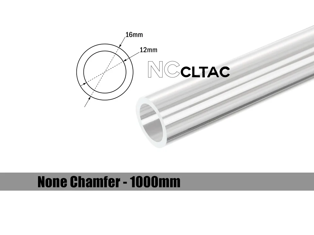 Bitspower Bitspower BP-NCCLT16AC-L1000 Crystal Link Tube 16mm OD 1000mm Clear — product photo