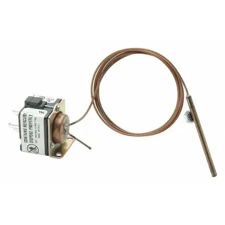 White Rodgers mercury flame sensor, transparent probe with 12 inch capillary tube and plug-in lead