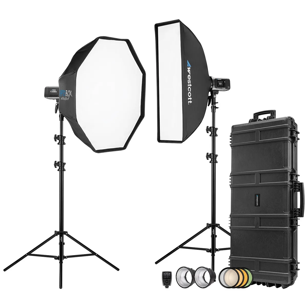 Westcott Westcott FJ400 II 400W Strobe 2-Light Location Hard Case Kit with Sony Trigger — product photo