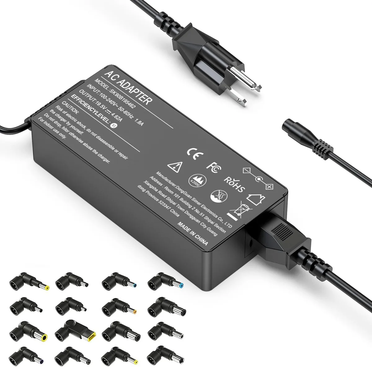  DELL SM65CL-01 90W Universal Laptop Charger 16 Tips — product photo