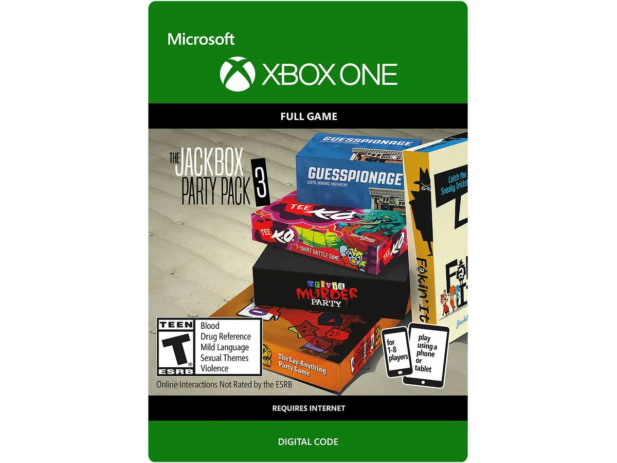 Microsoft Microsoft 6JN-00024 The Jackbox Party Pack 3 downloadable game — product photo