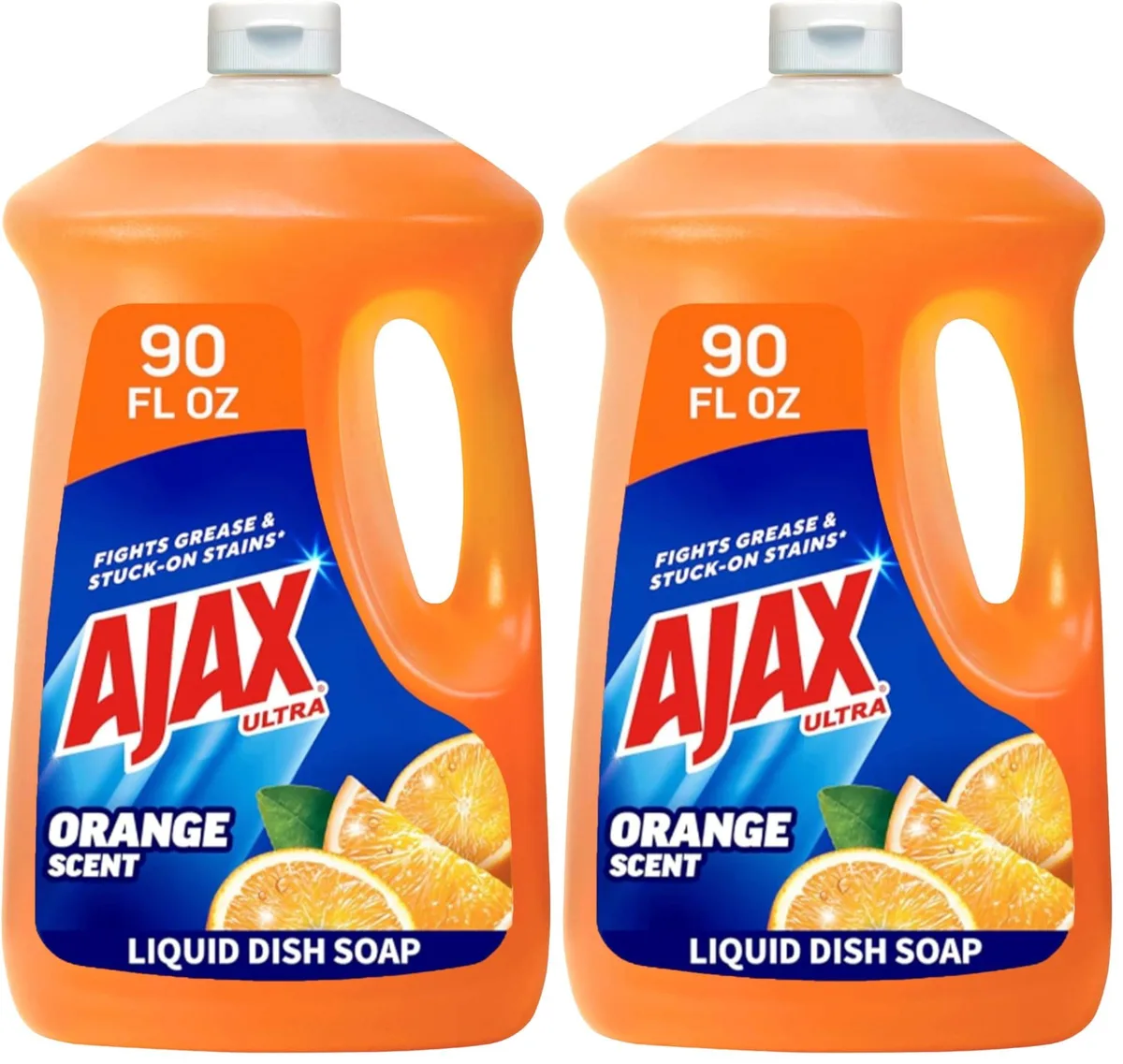  Ajax 149874 Ultra Liquid Dish Soap Orange Scent 90 fl oz Pack of 2 cleaner — product photo