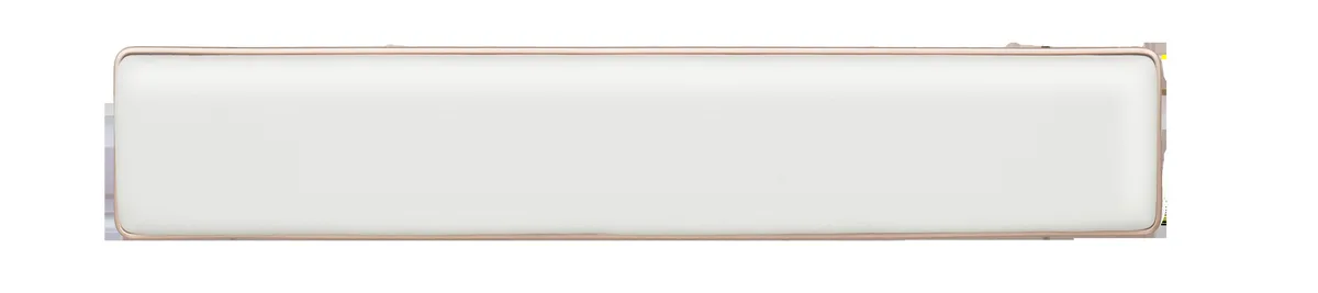 AZIO AZIO Palm Rest Retro Posh White Leather Copper Trim keyboard accessory — product photo