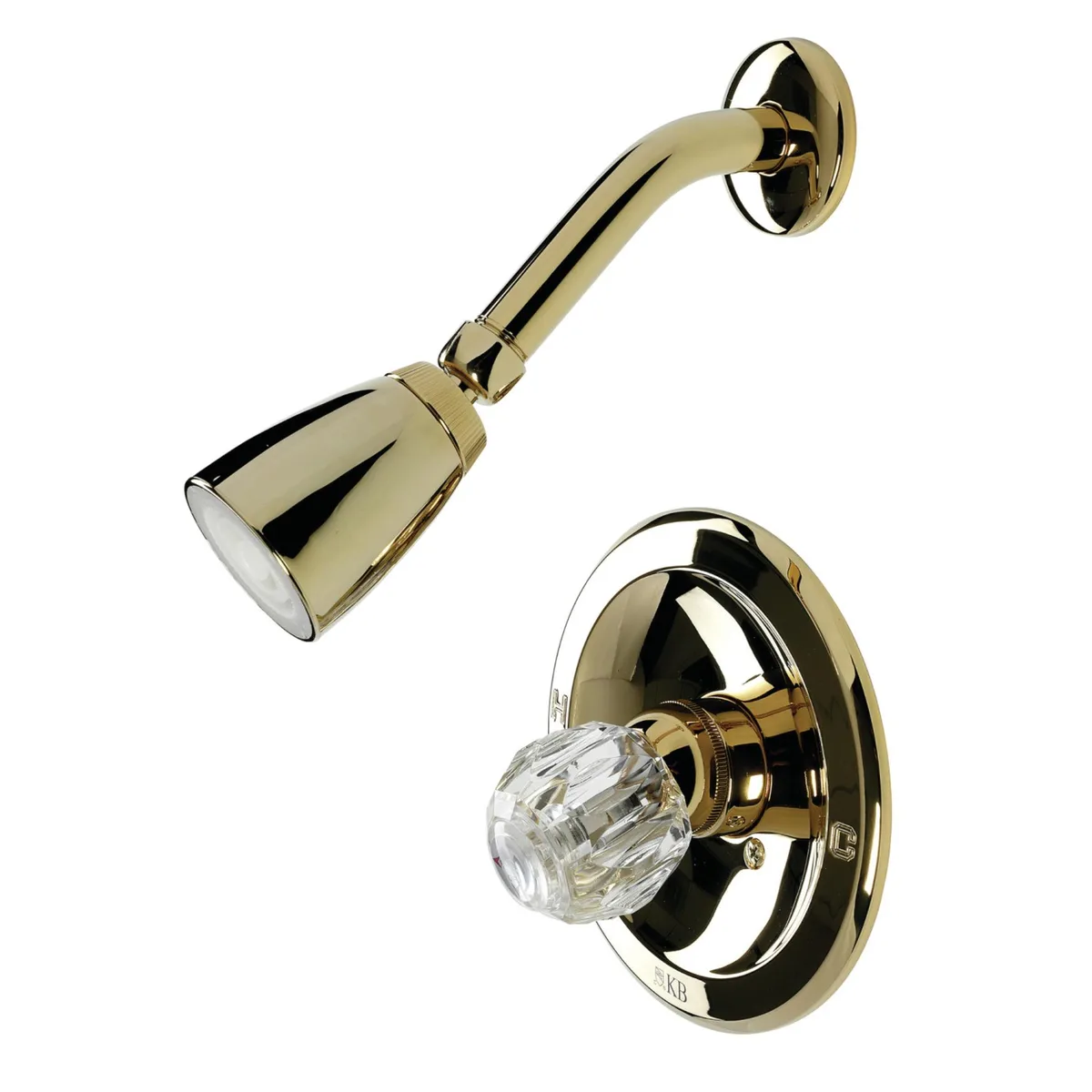 KINGSTON BRASS Kingston Brass KB532SO Shower Only Polished Brass 1.8 GPM 6.8 LPM 80 PSI — product photo
