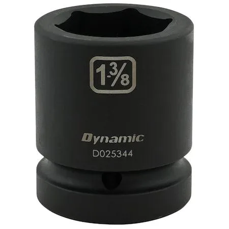 Black phosphate 1 inch drive socket with laser etched markings