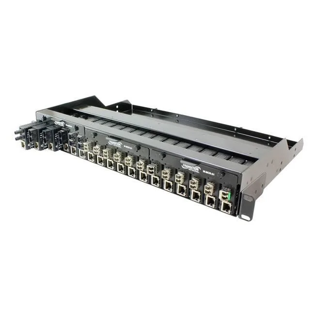 Transition Networks Transition Networks M-MCR-01-NA 18-Slot Mini Media Converter Chassis 1.5U — product photo