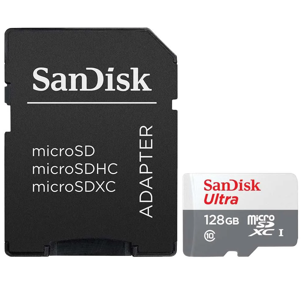 SanDisk SanDisk 128GB Ultra UHS-I microSDHC Card with SD Adapter — product photo