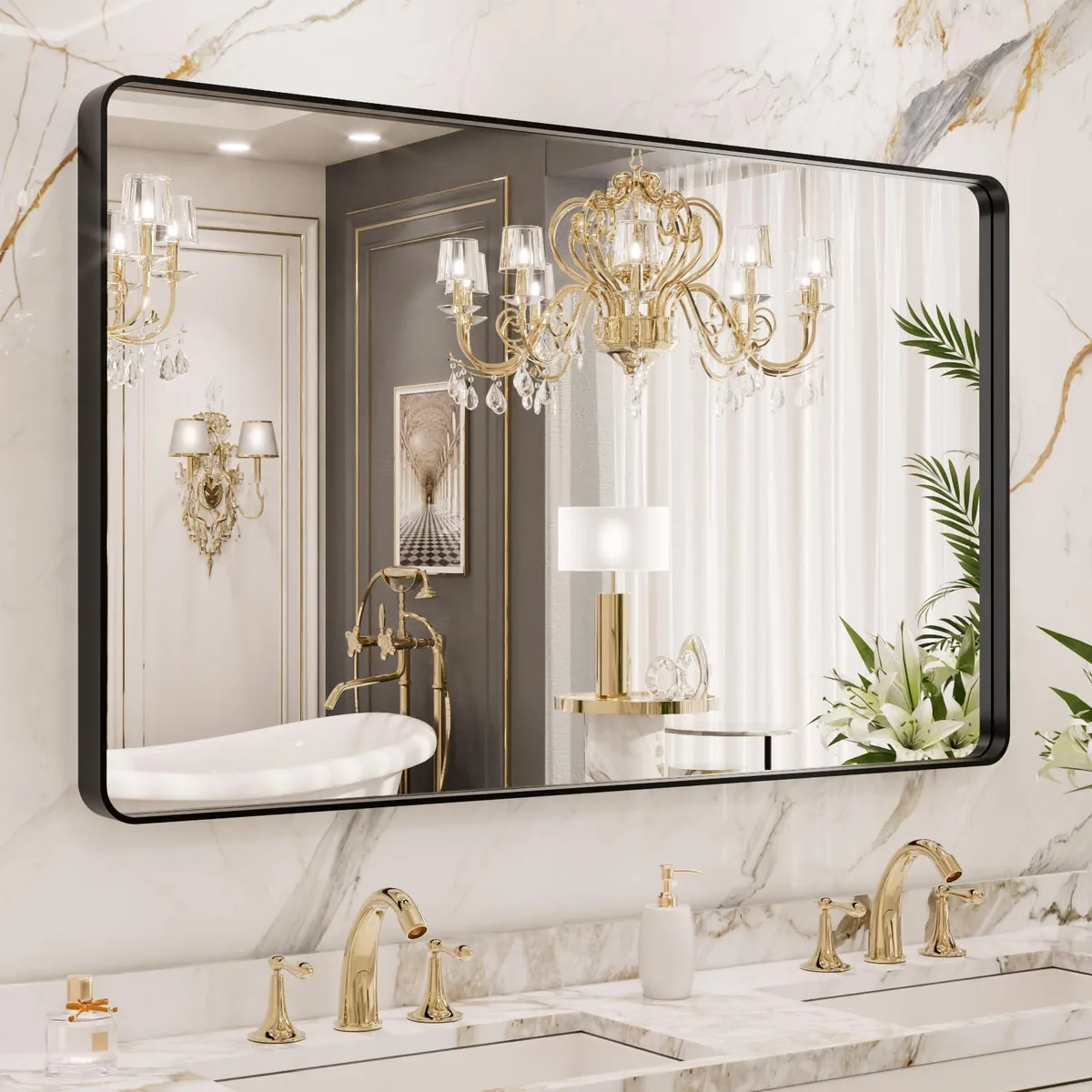 LOAAO B10090 40x36 inch bath mirror 22 lb — product photo