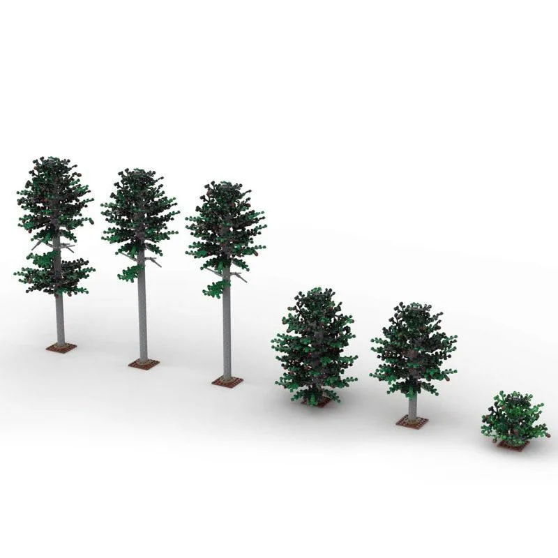 ZITIANYOUBUILD ZITIANYOUBUILD MOC-102481 Norway Pine Tree Train Sand Table 1916 Parts — product photo
