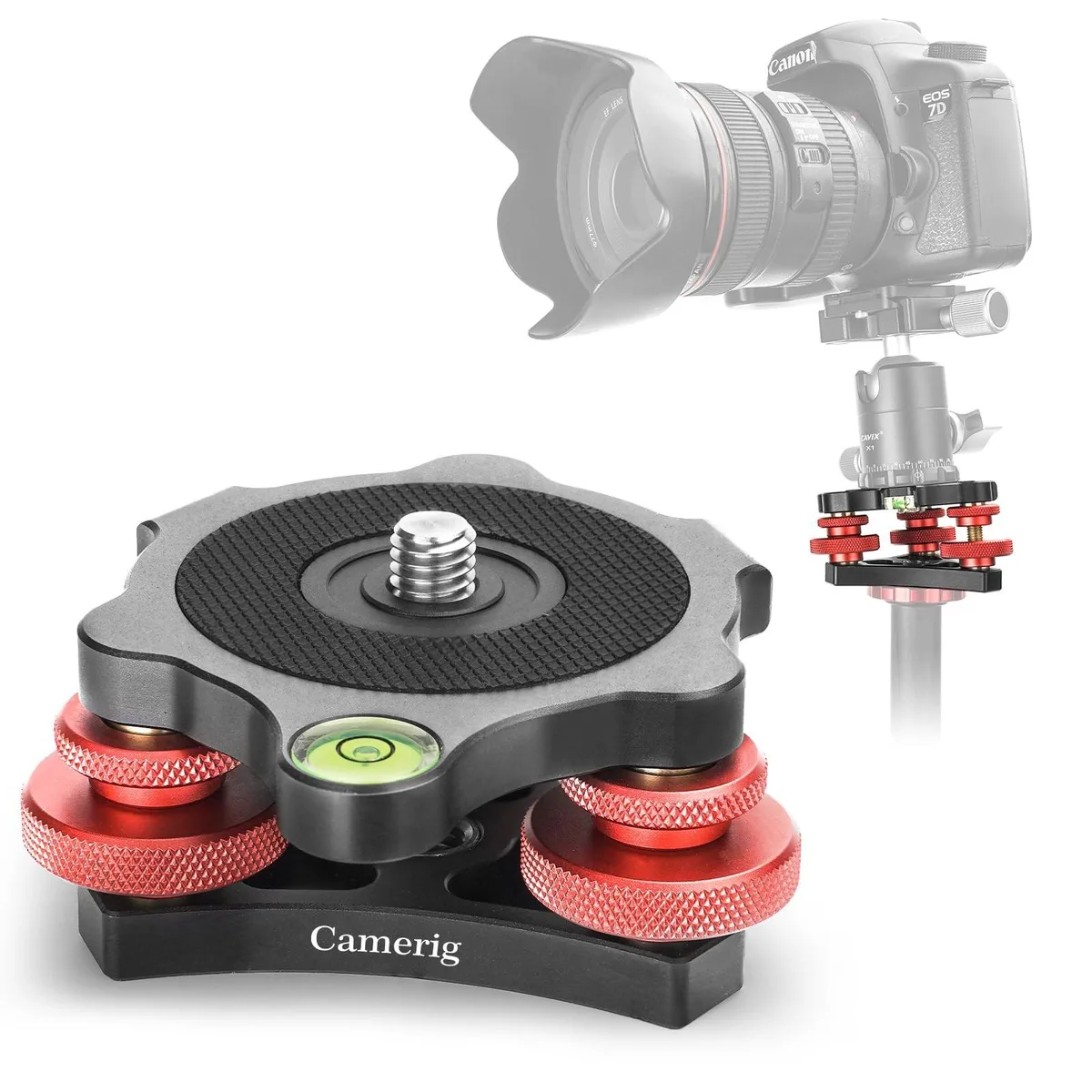 GSM Outdoors GSM Outdoors LP-64 Tripod Leveling Base 2 in 1 accessory — product photo