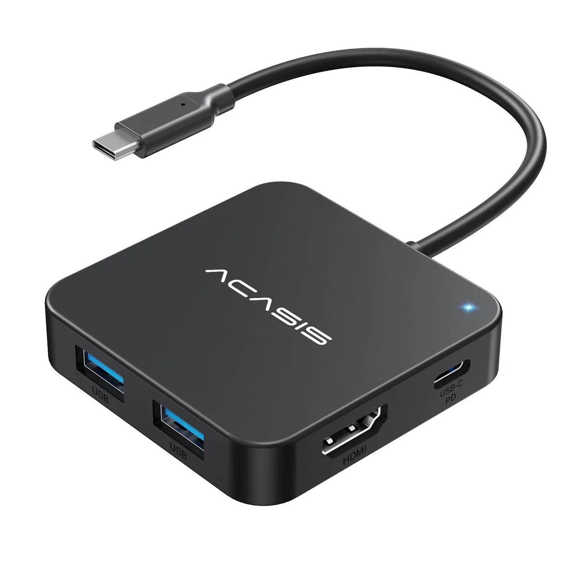 ACASIS AC-HC31-A USB C Hub 10Gbps 6-in-1 Multiport Adapter (Black) — product photo
