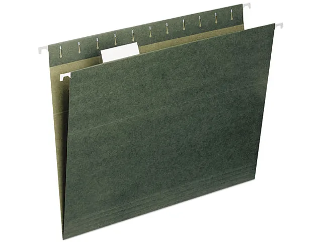 Smead Smead 65001 Recycled Hanging File Folder, Letter, Green, 11 Pt Stock, 25 per Box — product photo