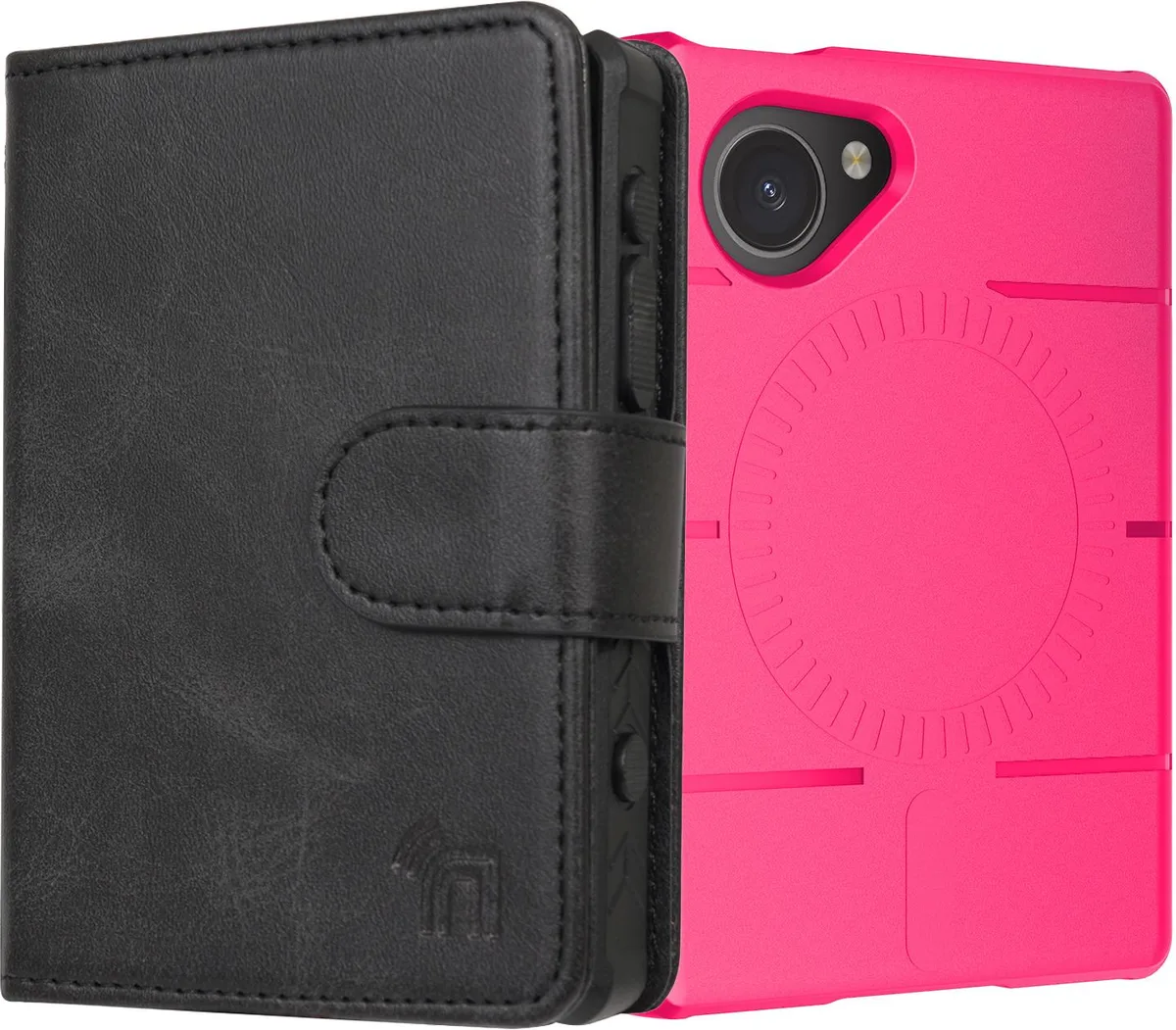Nakedcellphone Nakedcellphone Case &amp; Wallet Combo Light Phone III MagSafe Pink — product photo