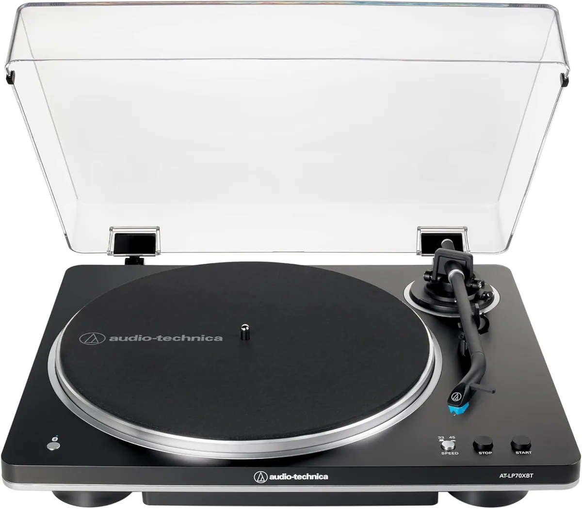 Audio-Technica Audio-Technica AT-LP70XBT-BS Bluetooth 5.2 Turntable Black/Silver — product photo