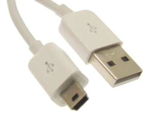 USBGear USBGear AMB-1FT-WUF USB 2.0 A to Mini B Cable 13 in White — product photo