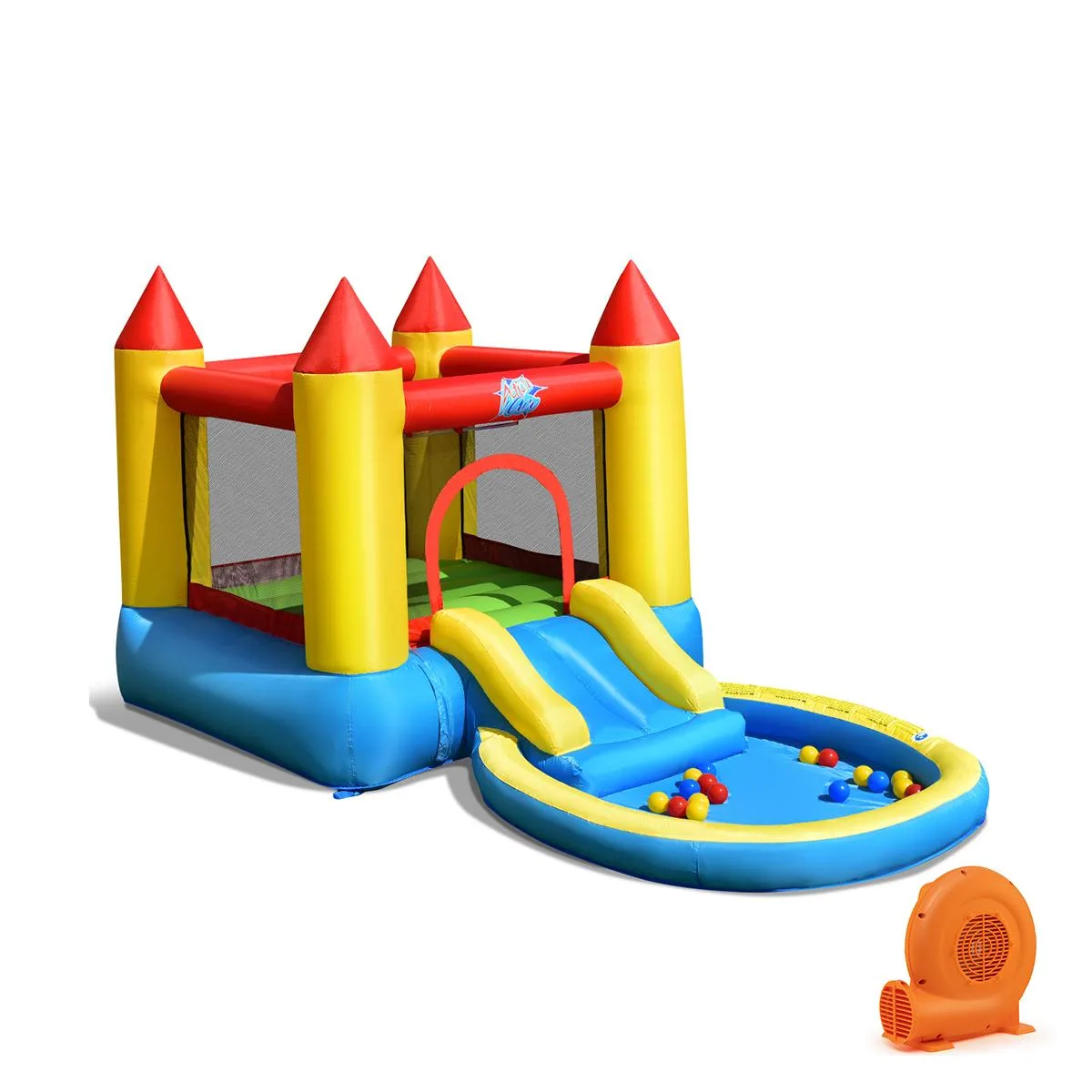 SlickBlue SlickBlue Inflatable Kids Slide Bounce House 550w Blower — product photo