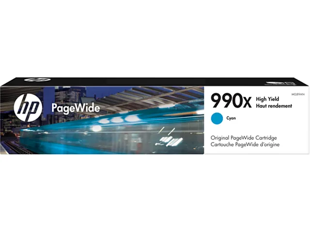 HP HP M0J89AN 990X High Yield Cyan Ink Cartridge 16000 Pages — product photo