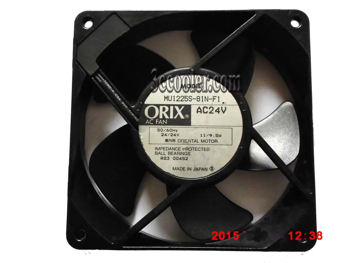 OEM Industries OEM Industries MU1225S-81N-F1 120mm 2-pin AC24V fan — product photo