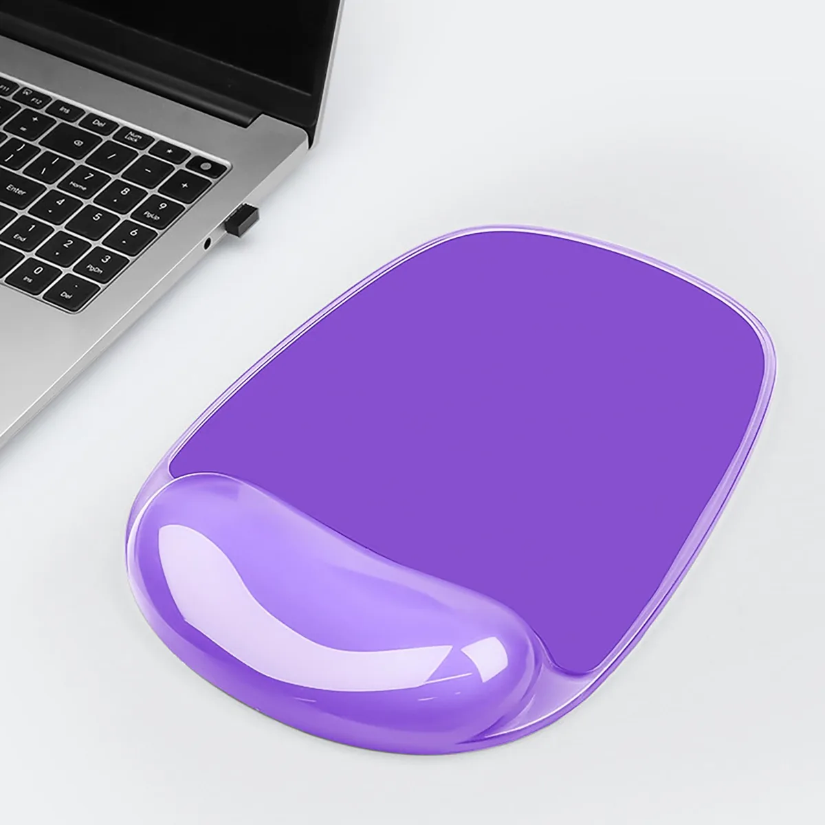  Aszqvd Gel Wrist Rest Mouse Pad 9.64 x 8.26 in A-Purple — product photo