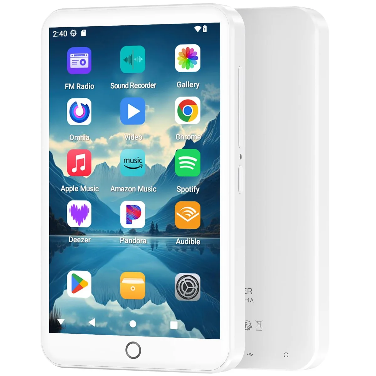 Fanvace MP3 Player 96 GB Android 13 4 inch 64 GB SD — product photo