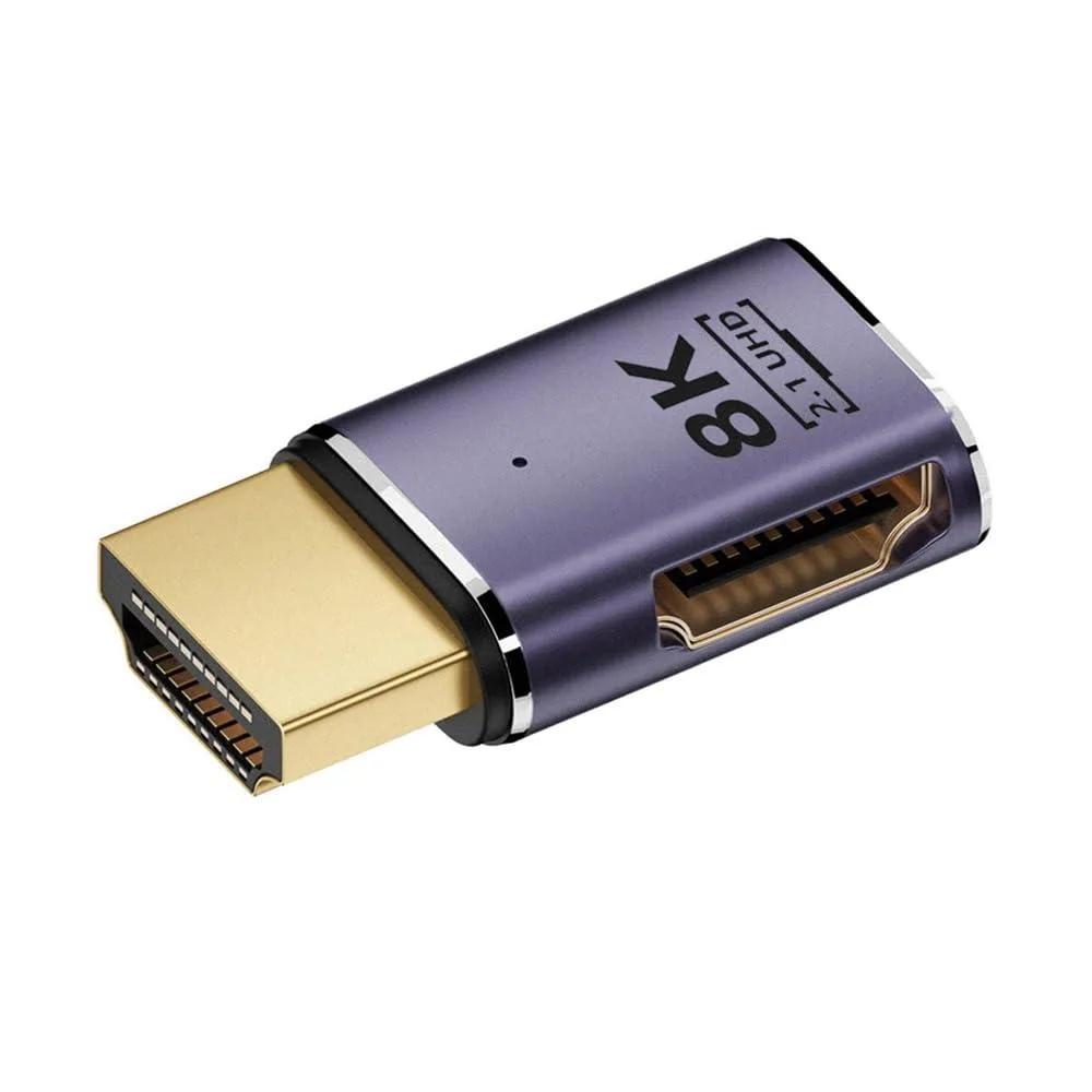 LORDWORLD LORDWORLD HDMI 2.1 Male to Female 90 Degree Left Angled Adapter 8K 60Hz — product photo